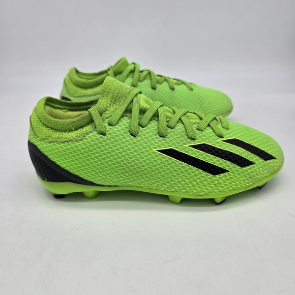 Adidas Shoe 2.5 Youth X Speedportal.3 FG Soccer Cleats GW8500 Solar Green Black - Picture 4 of 9